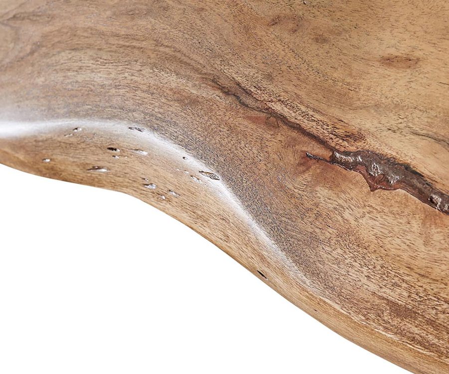 Table à manger rectangulaire en acacia 140×90 cm