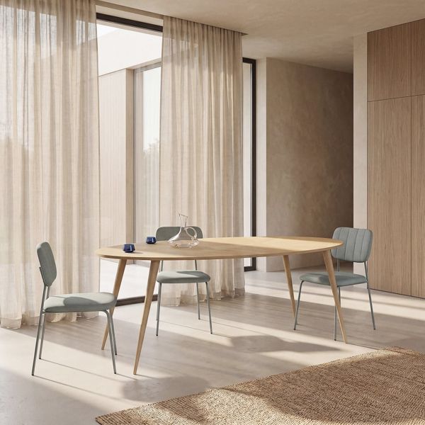 Table à manger ovale, L200 cm