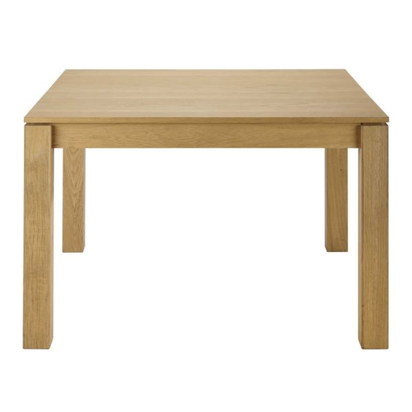 Table à manger carrée extensible 4 à 8 personnes L120/180